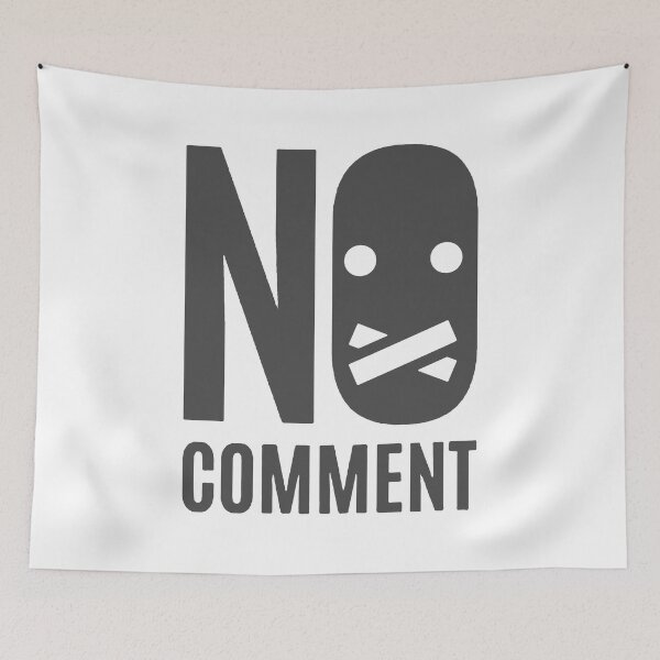 Item preview, No Comment; designed and sold by StickerApe.