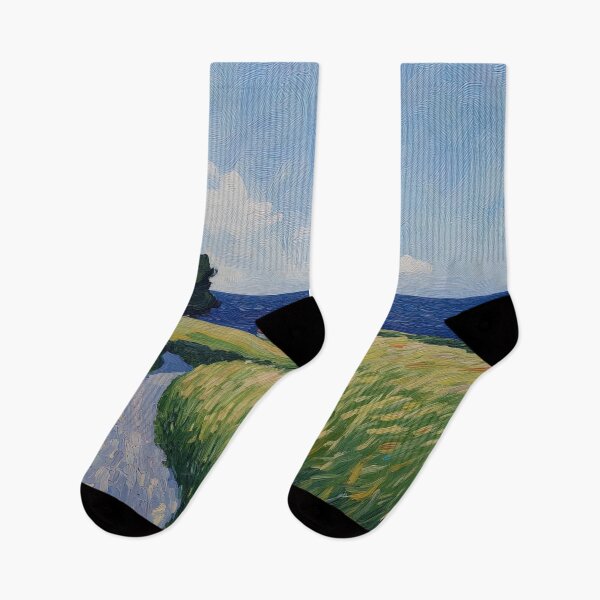 Item preview, Denmark landscape | Post-impressionist painting style designed and sold by ComicsFactory.