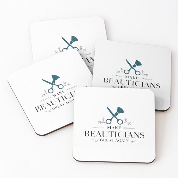 Item preview, "Snip, Style, Slay! – Playful ‘Make Beauticians Great Again’ Logo with Scissors & Brush Vibes" designed and sold by K3DreamKreation.