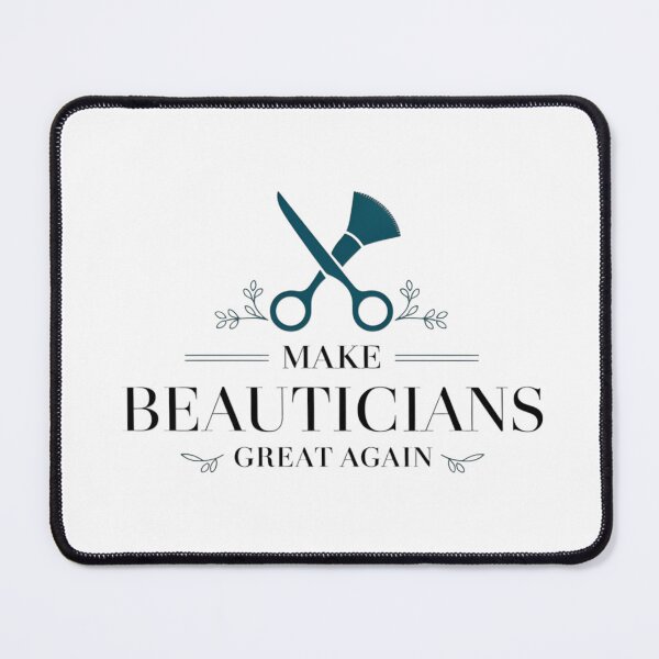Item preview, "Snip, Style, Slay! – Playful ‘Make Beauticians Great Again’ Logo with Scissors & Brush Vibes" designed and sold by K3DreamKreation.