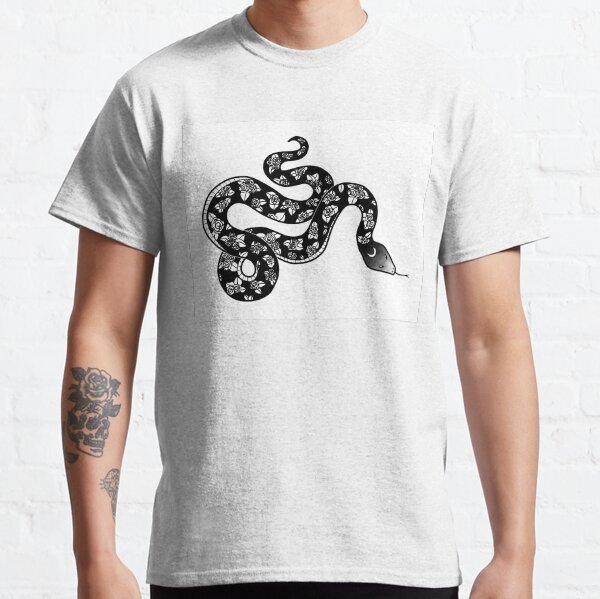 Item preview, tattoo snake with roses designed and sold by kyarosh.
