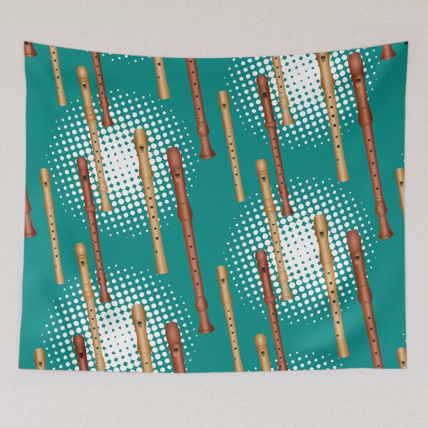 Item preview, Recorders on turquoise designed and sold by kobyakov.