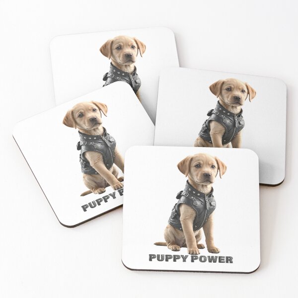 Item preview, Puppy Power. Cute Labrador dog designed and sold by Drone-tees.