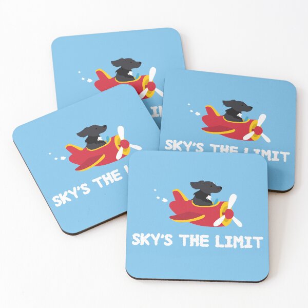 Item preview, Sky's the Limit Funny Dog Airplane Pilot designed and sold by Magnolia Valley Art.