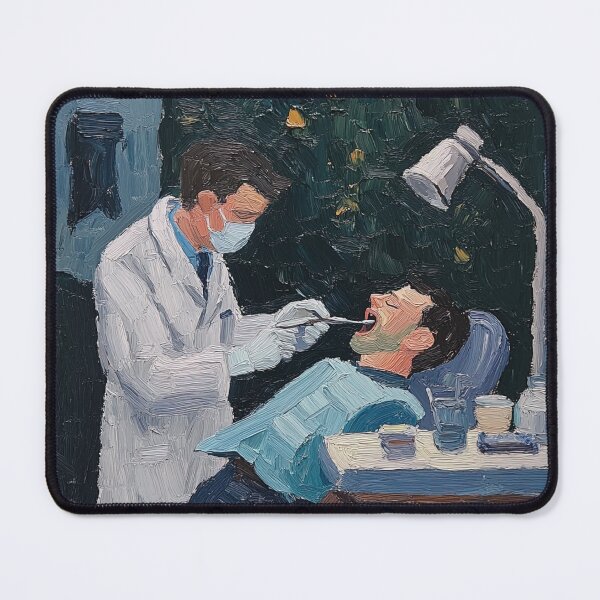 Item preview, Dentist | Post-impressionist painting style designed and sold by ComicsFactory.