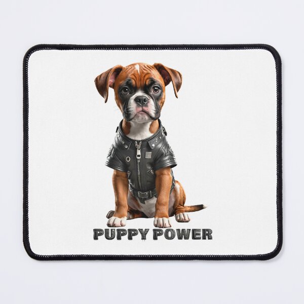 Item preview, Puppy Power. Cute Boxer dog designed and sold by Drone-tees.