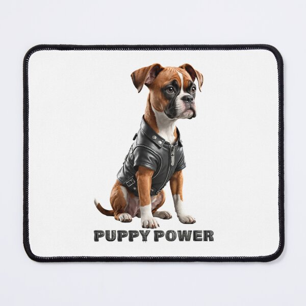Item preview, Puppy Power. Cute Boxer dog designed and sold by Drone-tees.