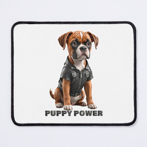 Item preview, Puppy Power. Cute Boxer dog designed and sold by Drone-tees.