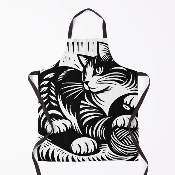 Item preview, Cat and Ball: Black and White Playful designed and sold by Memetitation.