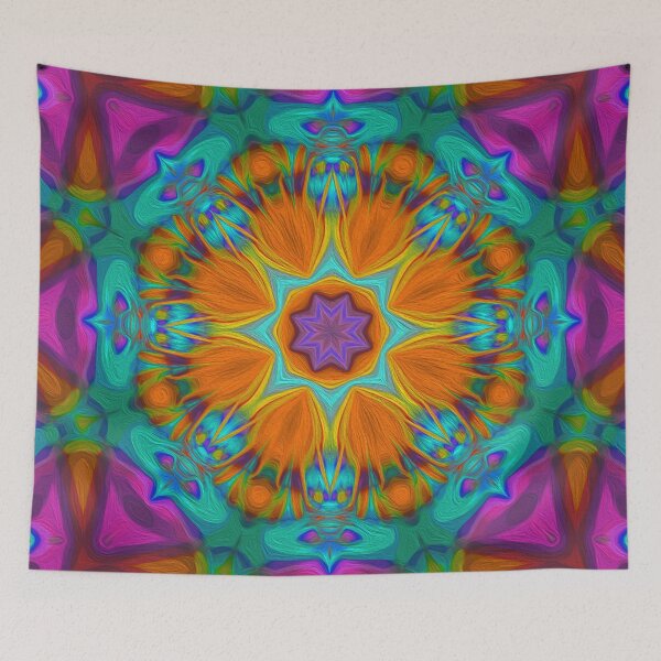 Item preview, Peacock feather kaleidoscope 2 designed and sold by rainsdesigns.