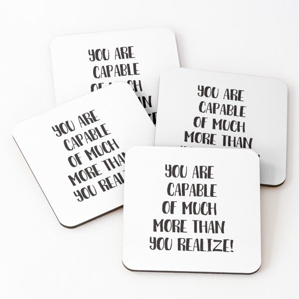 Item preview, YOU ARE CAPABLE OF MUCH MORE THAN YOU REALIZE!   designed and sold by Inspirationmotivation.