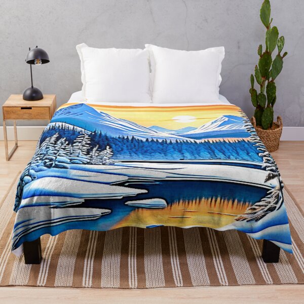 Item preview, Resplandor del atardecer en la montaña invernal designed and sold by Health And Fitness Posts e-Store.