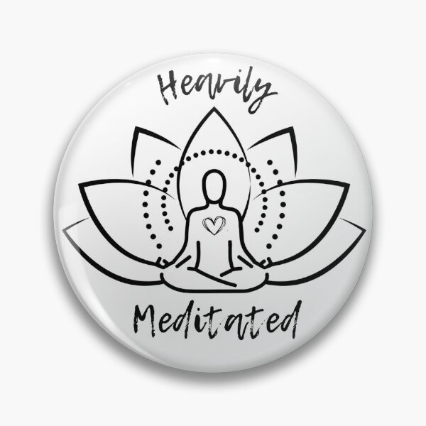 Item preview, Heavily Meditated – Lotus Meditation Design designed and sold by BaalamStudioDesigns.