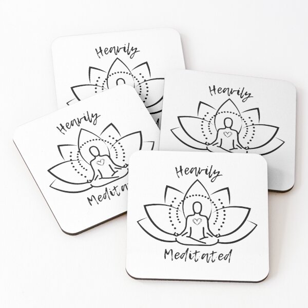 Item preview, Heavily Meditated – Lotus Meditation Design designed and sold by BaalamStudioDesigns.