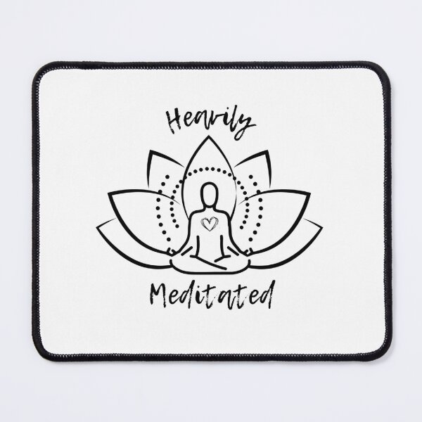 Item preview, Heavily Meditated – Lotus Meditation Design designed and sold by BaalamStudioDesigns.