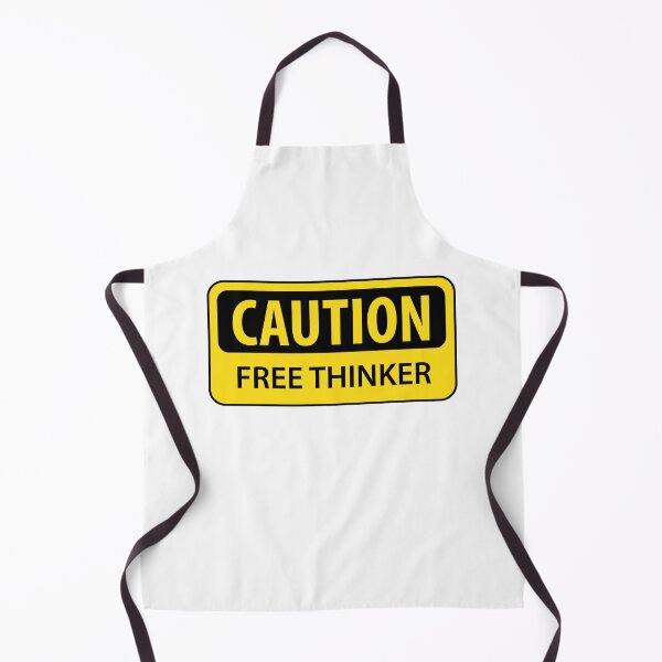 Item preview, Caution - Free Thinker designed and sold by GodsAutopsy.