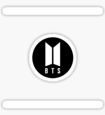 BTS Logo Pop Socket Sized Sticker Sticker