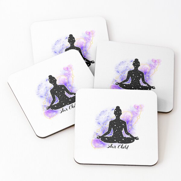 Item preview, Star Child – Cosmic Meditation – Starry Universe Silhouette Design designed and sold by BaalamStudioDesigns.