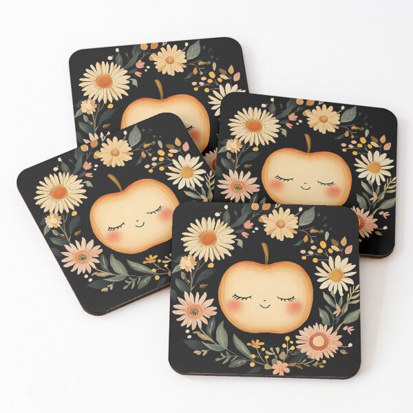 Item preview, Kawaii Apple Illustration - Cute Fruitcore Cottagecore Aesthetic designed and sold by TuncGK.
