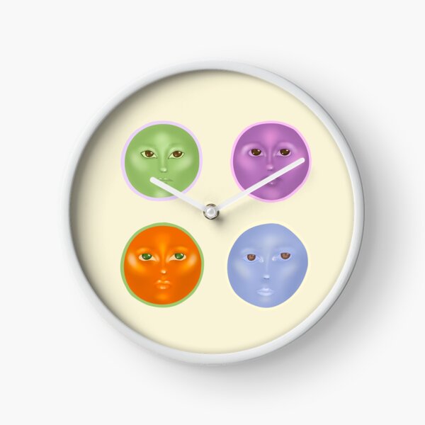 Item preview, four colorful faces designed and sold by pippacore.