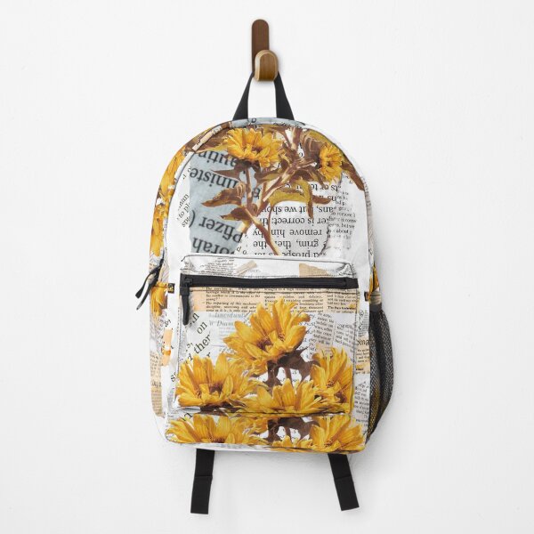 Item preview, Fading Memories – Sunflowers on Torn newspapers designed and sold by Atarac.