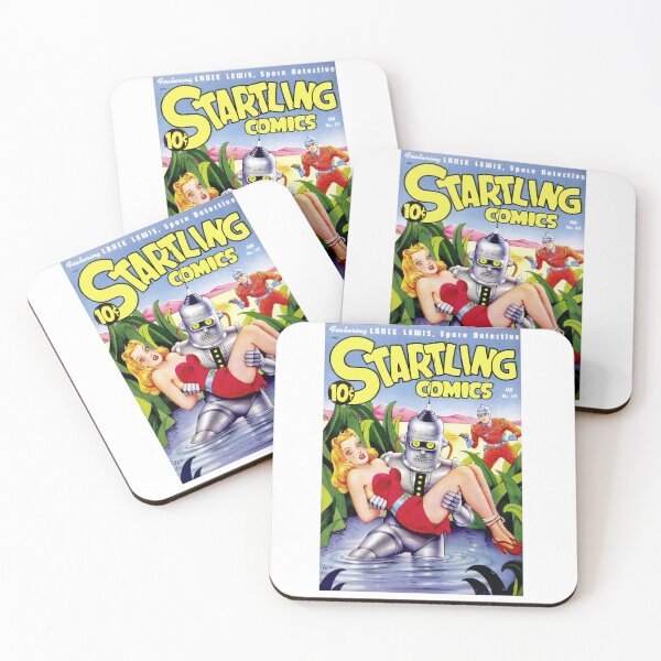 Item preview, Comic Book Cover  Startling Comics | Vintage Robot designed and sold by TeeARTHY.