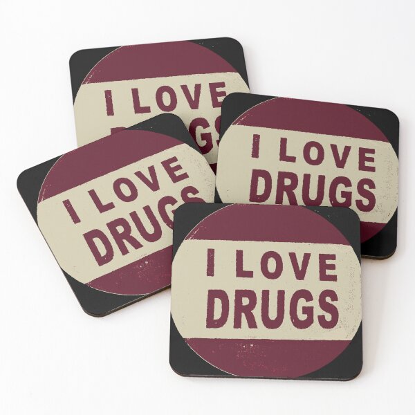 Item preview, I Love Drugs - vintage sixties logo designed and sold by Kludoman.