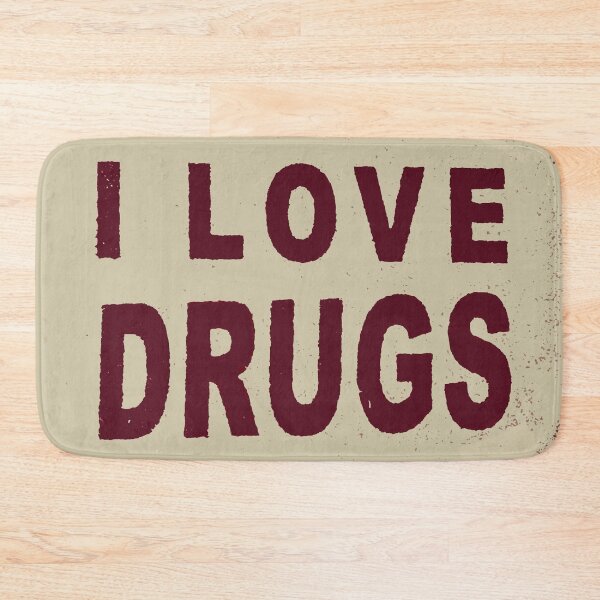 Item preview, I Love Drugs - vintage sixties logo designed and sold by Kludoman.