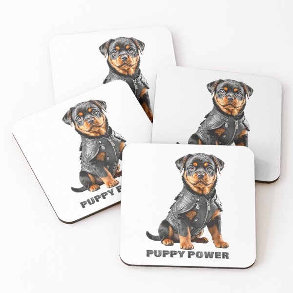 Item preview, Puppy Power. Cute Rottweiler dog designed and sold by Drone-tees.
