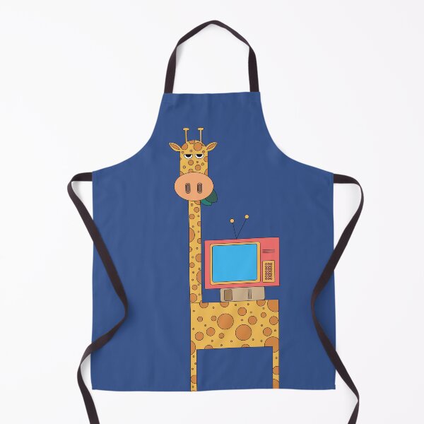 Item preview, Cute Giraffe on flat design and Tv designed and sold by AlginaPugachova.