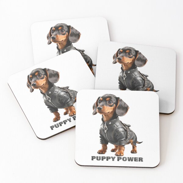Item preview, Puppy Power. Cute Dachshund dog designed and sold by Drone-tees.