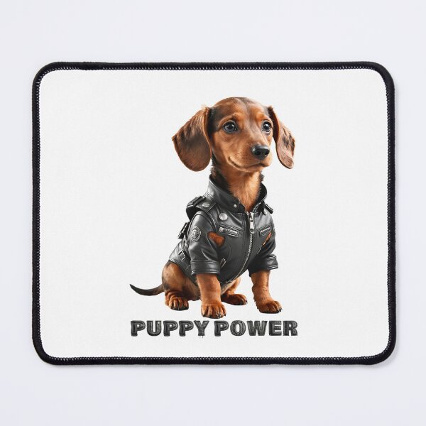 Item preview, Puppy Power. Cute Dachshund dog designed and sold by Drone-tees.