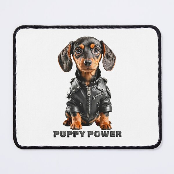 Item preview, Puppy Power. Cute Dachshund dog designed and sold by Drone-tees.