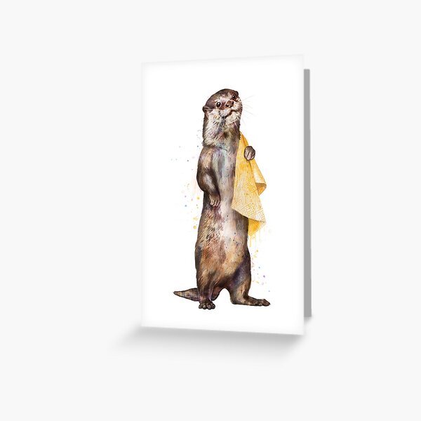 Vista previa del artículo con la obra «Nutria», diseñado y vendido por lauragraves.