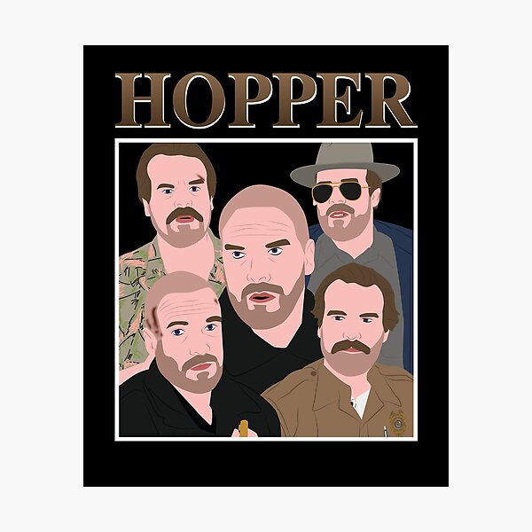 Item preview, Jim Hopper 90's Stranger Things Netflix designed and sold by KamiTrendz.