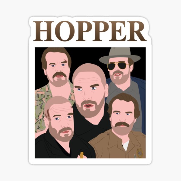 Item preview, Jim Hopper 90's Stranger Things Netflix designed and sold by KamiTrendz.