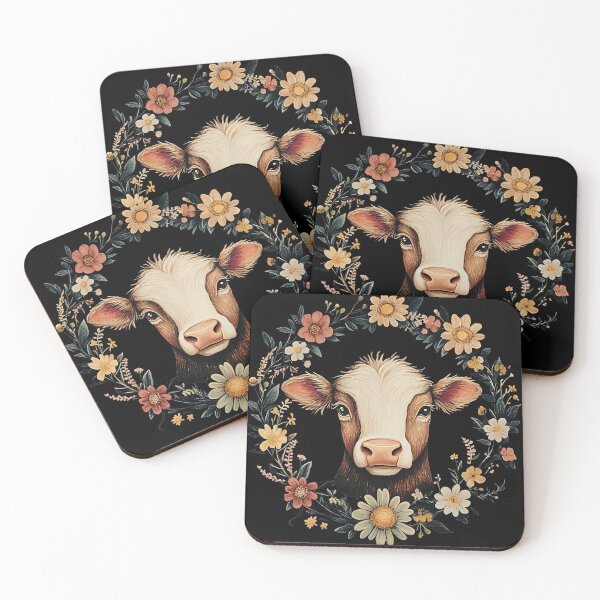Item preview, Whimsical Cow Farmhouse Art - Rustic Country Life Illustration designed and sold by TuncGK.