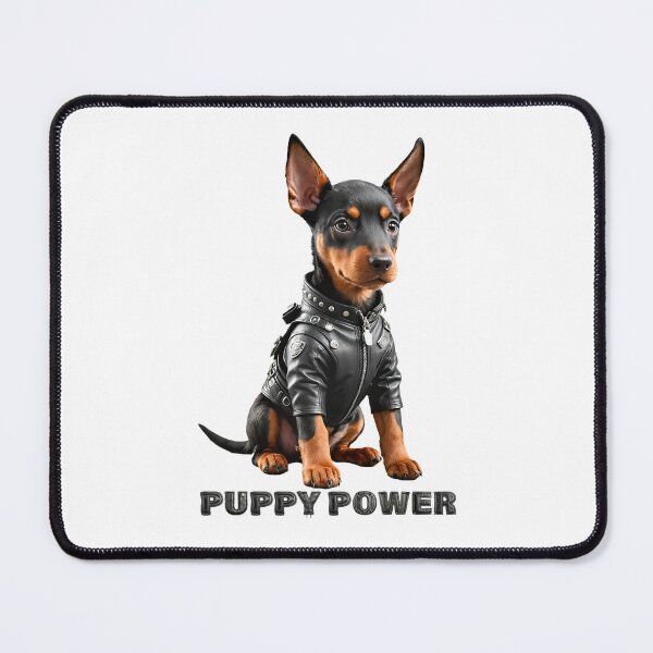 Item preview, Puppy Power. Cute Doberman dog designed and sold by Drone-tees.