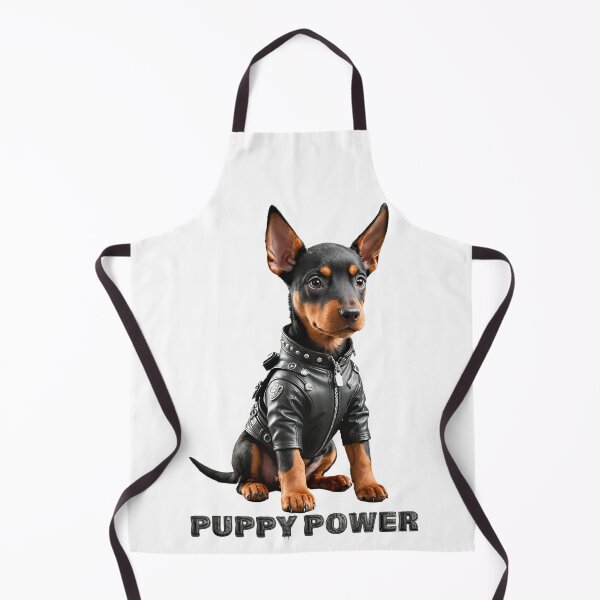 Item preview, Puppy Power. Cute Doberman dog designed and sold by Drone-tees.