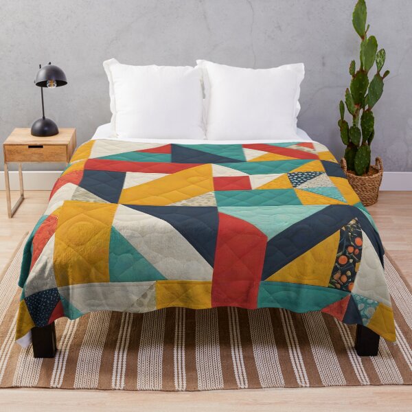 Aperçu de l'œuvre Motif de matelassage coloré - Quilting Lover - Funny Quilter créée et vendue par Wiss2Arts.