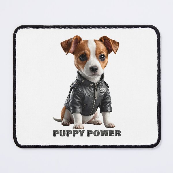 Item preview, Puppy Power. Cute Jack Russell dog designed and sold by Drone-tees.