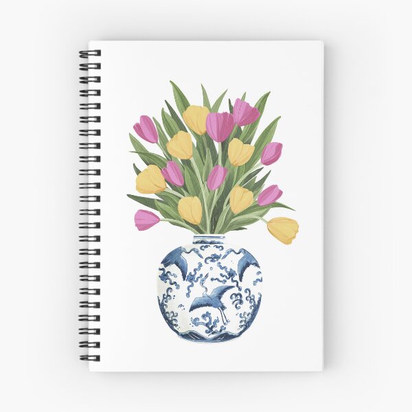 Item preview, Tulip Bouquet in Blue Vase designed and sold by lauragraves.