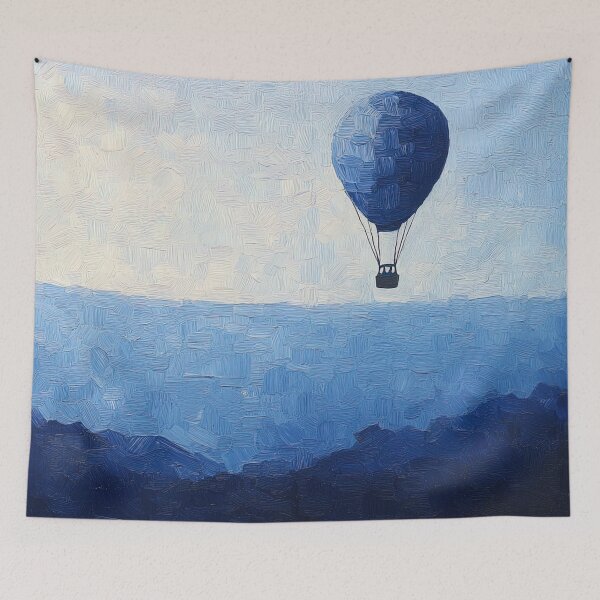Item preview, Dirigible balloon | Post-impressionist painting style designed and sold by ComicsFactory.