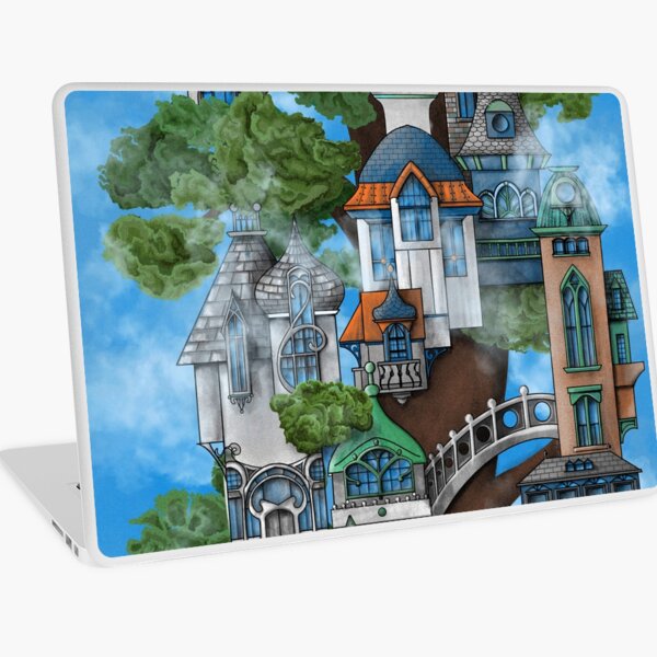 Treehouse Neighborhood – Victorian & Italianate Fantasy Laptop Skin
