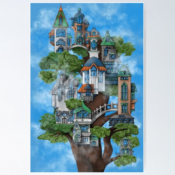 Item preview, Treehouse Neighborhood – Victorian & Italianate Fantasy designed and sold by KareliKairos.