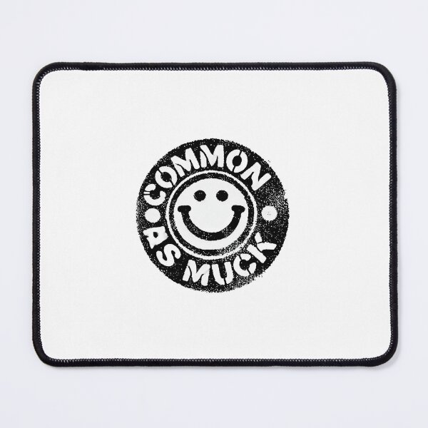 Item preview, Common As Muck - Punk Smiley Face Design - White designed and sold by ChipPaperPress.