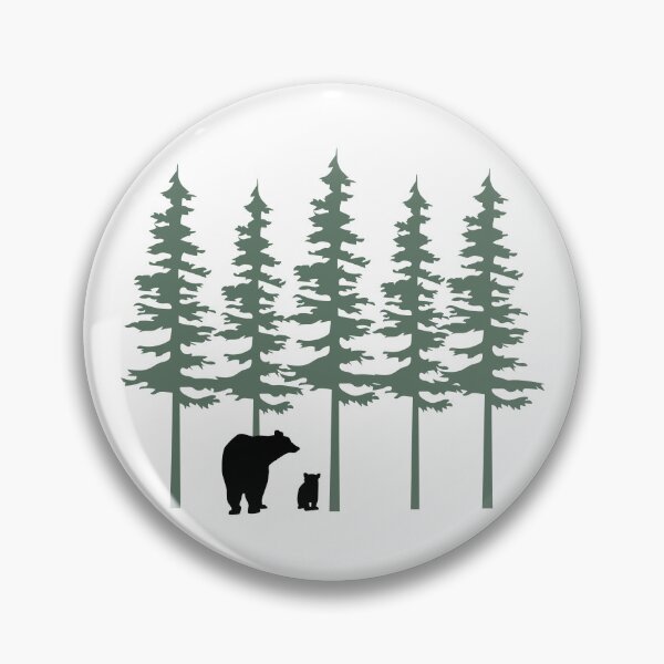 Item preview, Pine Trees and Bears designed and sold by MagnoliaLake.