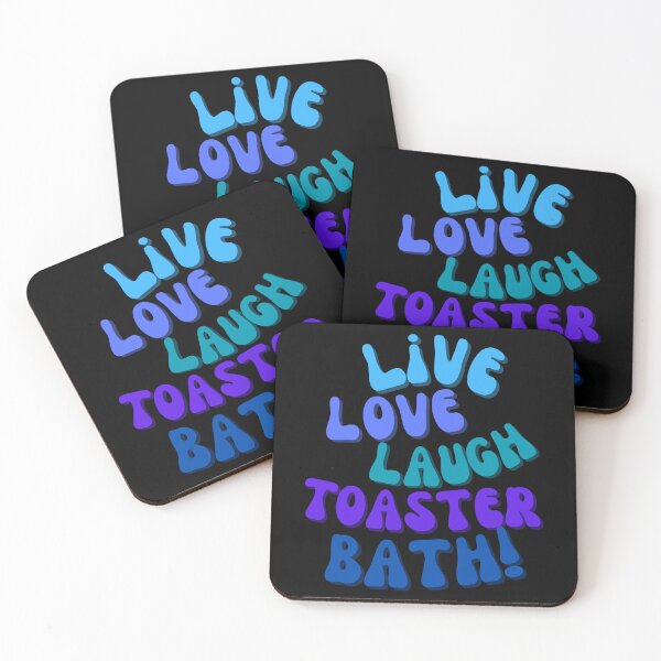 Item preview, Live Love Laugh Toaster Bath – Dark Humor & Quirky Sarcasm designed and sold by Fredster1966.