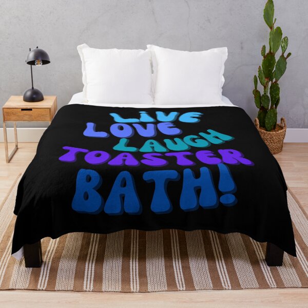 Item preview, Live Love Laugh Toaster Bath – Dark Humor & Quirky Sarcasm designed and sold by Fredster1966.