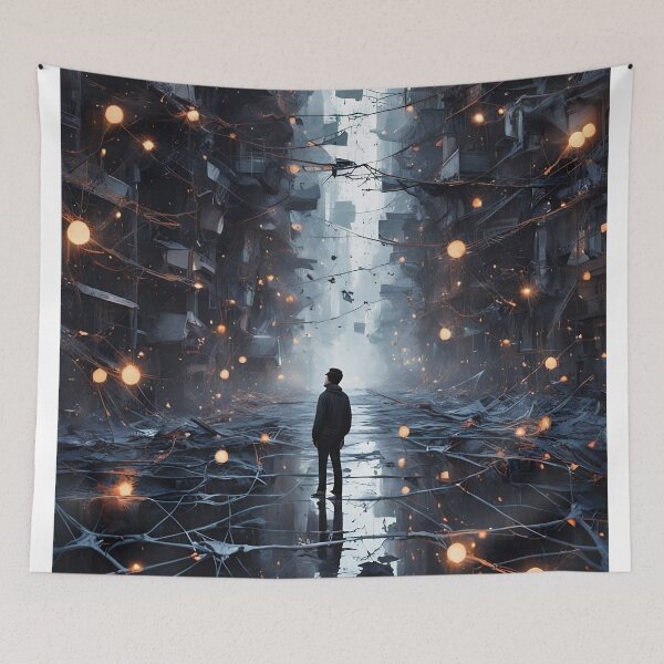 Item preview,  Neon Ruins: A Vision of Forgotten Futures designed and sold by ZenOfAIarts.